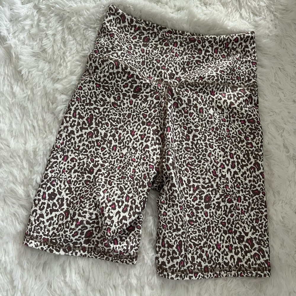 Balance bike shorts, leopard print, size medium